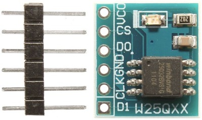 Moduł pamięci flash SPI W25Q32B Arduino 32Mbit