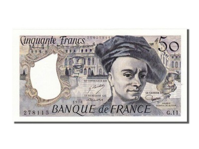 Banknot, Francja, 50 Francs, Quentin de La Tour, 1