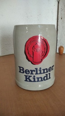 kufel ceramiczny berliner kindl 0,5 l unikat