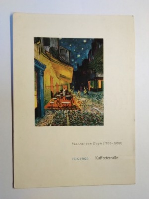 VINCENT VAN GOGH Taras kawiarni w nocy Uszacka RUCH obieg 1967