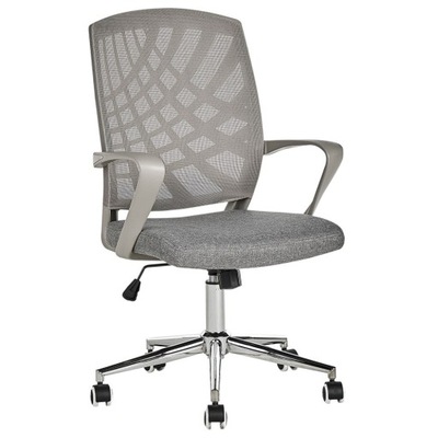 Krzesło biurowe regulowane szare BONNY