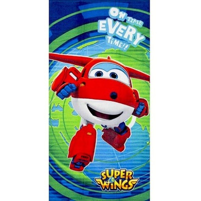 RĘCZNIK bawełniany SUPER WINGS 70x140 cm Samoloty