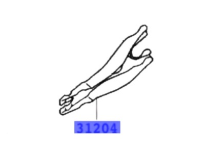 Вилка зчеплення - оригінальний номер 31204-20140 фото №1