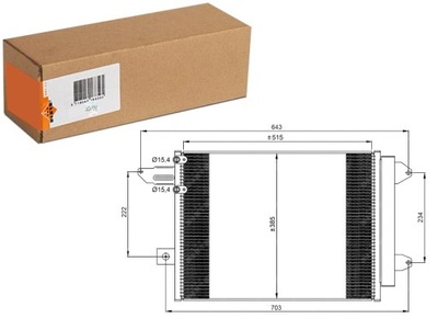 CONDENSADOR DE ACONDICIONADOR AUDI A3 TT 2.5 07.09-06.14 NRF  