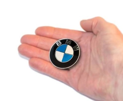 BMW ЕМБЛЕМА КЕРМА 45MM ЗНАЧОК НАКЛЕЙКА ЛОГОТИП 