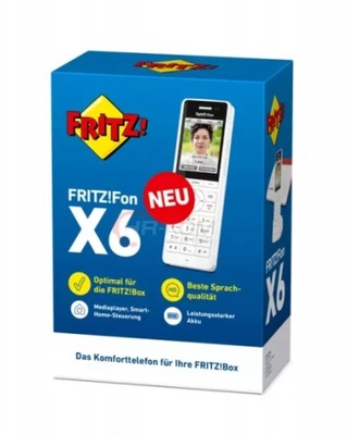 Telefon bezprzewodowy Fritz AVM FRITZ!Fon X6 biały