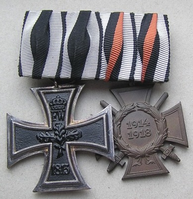 Szpanga krzyży Żelaznego EK 1914 i Honoru Hindenburga