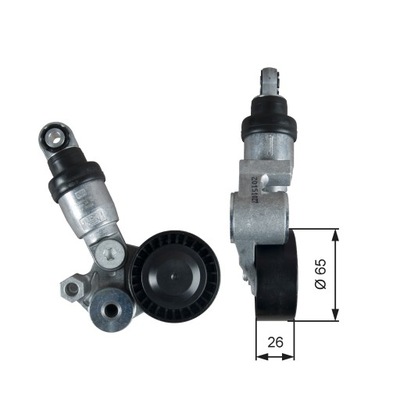 Натяжитель ремень поликлиновый mazda 3 3/hatchback 6 6/kombi cx-3 cx-5 cx-9 фото №1