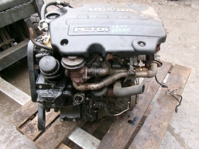 Honda cr-v ii двигатель kompletny 2.2 i-ctdi n22a2 фото №1