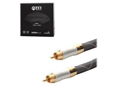 KABEL RCA PRZEWÓD CZINCZ 1XRCA/1XRCA 1,5m OFC GOLD