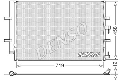 DENSO KONDENSATORIUS KONDICIONAVIMO FORD TOURNEO CUSTOM V362 TRANSIT CUSTOM 