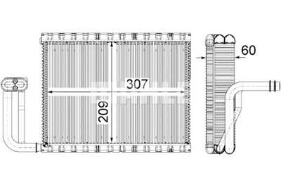 MAHLE ИСПАРИТЕЛЬ КОНДИЦИОНЕРА BMW 5 F10 5 F11 5 GRAN TURISMO F07 6 F12