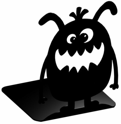 Podpórka, stoper POTWÓR do książek czarna Gamet