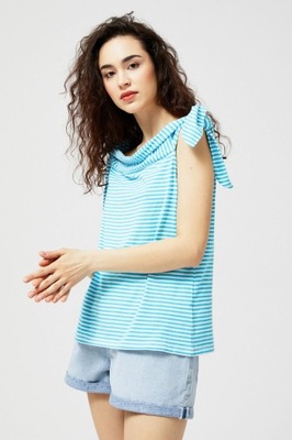 MOODO Top z wiązaniami L-TS-2959 TURQUOISE; XS