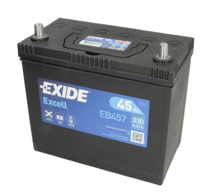 АКУМУЛЯТОР EXIDE EXCELL 45AH 330A EB457 L+ DOSTAWA WYMINA МИКОЛАЇВ