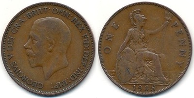 Anglia 1 Penny - 1935r ... Monety