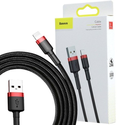Kabel USB-A - Lightning Baseus Cafule, 2,4A, 1M