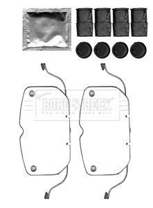 BORG & BECK BBK1550 КОМПЛЕКТ АКСЕСУАРОВ, КОЛОДКИ