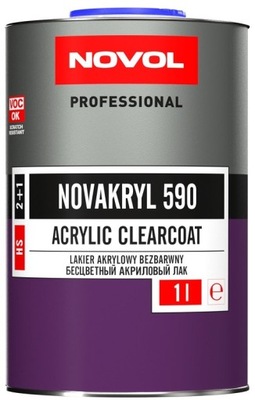 LAKIER ПРОЗОРИЙ NOVAKRYL 590 2:1 1L