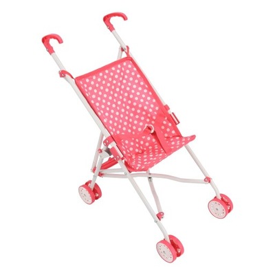 Wózek dla lalek spacerowy składany różowy Baby Mix
