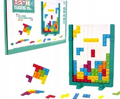 TETRIS GRA EDUKACYJNA UKŁADANKA PUZZLE KLOCKI ZEST