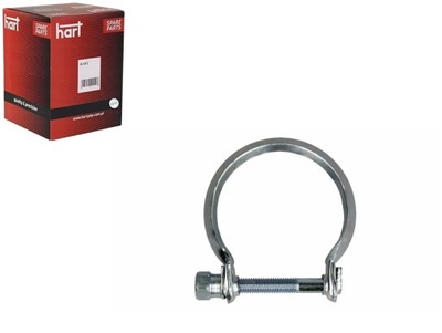 Хомут глушителя peugeot 80 mm hart фото №1