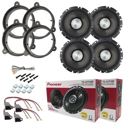 4 ALTAVOCES DE AUTOMÓVIL PIONEER PARA RENAULT LAGUNA 3 3 DISTANCIAS PARTE DELANTERA + PARTE TRASERA  