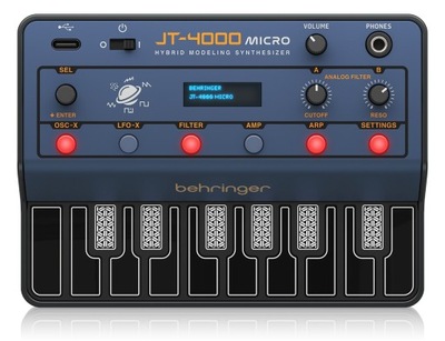 BEHRINGER JT-4000 MICRO - PRZENOŚNY SYNTEZATOR HYBRYDOWY