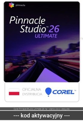 Corel Pinnacle Studio Ultimate 26 na 1 stanowisko wieczysta