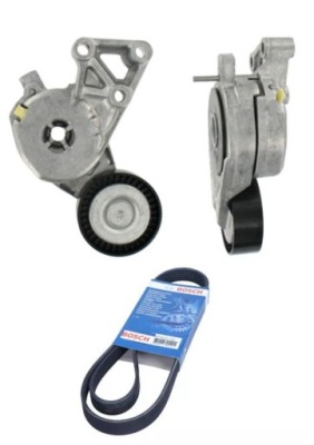 Натяжитель генератора + ремень bosch audi a3 vw golf 1.6 1.8 1.8t фото №1