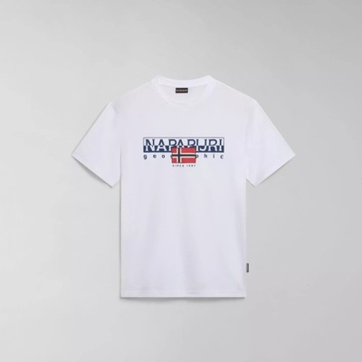 Napapijri t-shirt NP0A4HTO0021 002 biały XL