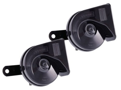 Клаксон 12v, 118 db, dwutonowy, улиточный, średnic фото №1