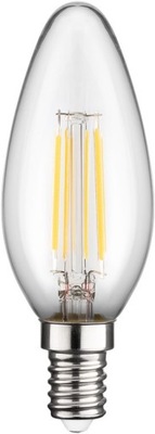 Świeczka LED filament 4W E14 ciepła biel