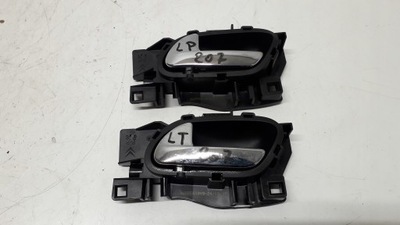 Peugeot 207 06- ручка левая перед задняя внутренняя фото №1