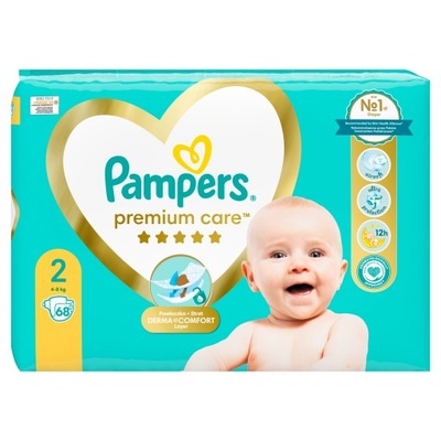 Pampers Premium Care 2 68 szt. 4-8 kg Pieluszki
