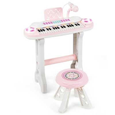 Pianino dla dzieci z mikrofonem i muzyką