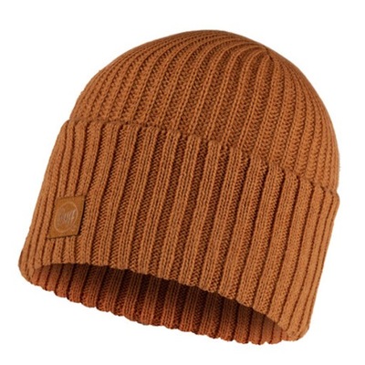 Buff czapka z dzianiny ciepła zimowa Knitted Rutger ambar cynamonowy brąz