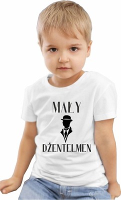 T-shirt koszulka dziecięca z napisem Mały dżentelmen rozmiar 110/116 IDRUK