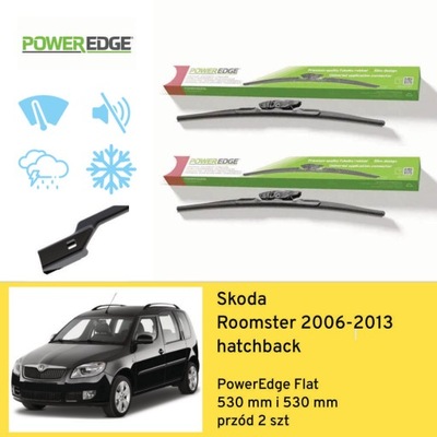 ESCOBILLAS PARTE DELANTERA PARA SKODA PRAKTIK VAN (2006-2013) POWEREDGE  