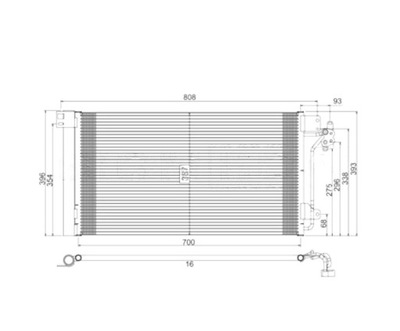 RADIATOR AIR CONDITIONER VW TRANSPORTER T5 09- NEW CONDITION  