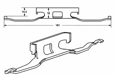 КОМПЛЕКТ МОНТАЖНИЙ КОЛОДОК MERCEDES SPRINTER 2-T (90