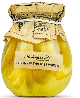 Cytryny w syropie z imbirem 260g HERBAPOL