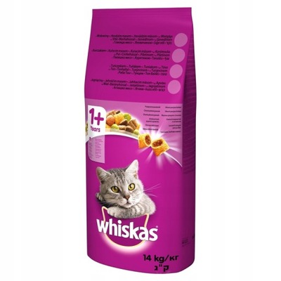 Sucha karma dla kota Whiskas jagnięcina 14 kg