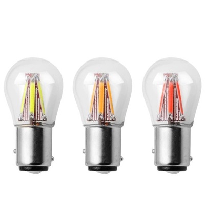 ЛАМПОЧКА LED (СВЕТОДИОД ) 4 COB FILAMENT P21/5W BAY15D 12V 24V