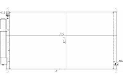 HART CONDENSADOR DE ACONDICIONADOR HONDA CITY 03-  