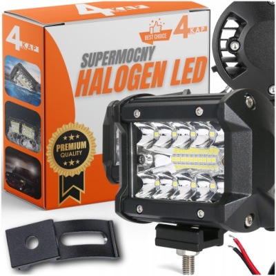 Противотуманная фара led 60w прожектор лампа рабочая фара 12v 24v усиленная фото №1