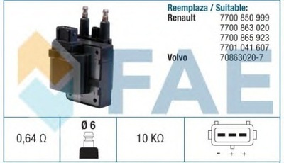 BOBINA DE ENCENDIDO VOLVO  