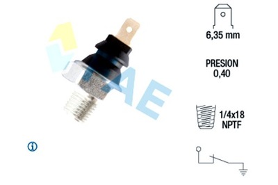 FAE SENSOR DE PRESIÓN ACEITES 0 4BAR LAND ROVER 110 127 DISCOVERY I  