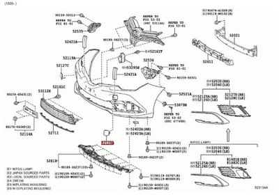 Оригинальный номер toyota заглушка фаркоп перед auris e18 15-19 фото №1
