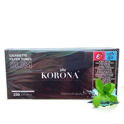 GILZY Korona Slim menthol 250 szt. DO FAJEK